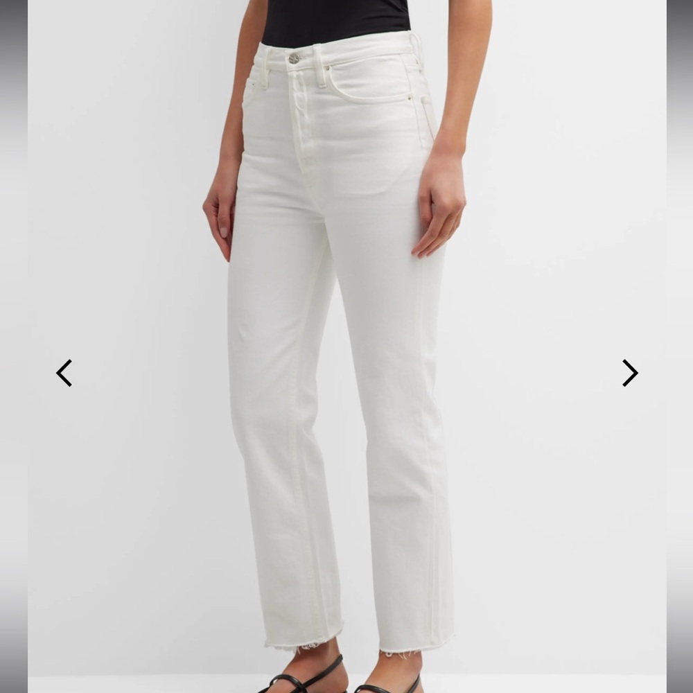 Toteme Classic Cut White Button-Fly Denim Size 28